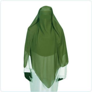 Green triangle niqab veil Hijab burqa islamic dress