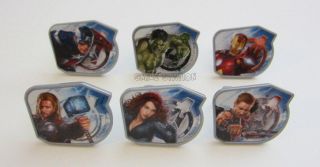 12 MARVEL THE AVENGERS Cup Cake Rings Topper Party Goody Bag Filler 