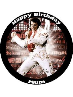 Elvis Presley 7.5 Birthday Cake Topper 2EPN