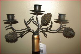 wine bottle candle holder in Home Decor