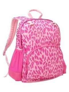 NWT GAP Kids Girls Pink Leopard Animal Print School Bag Backpack