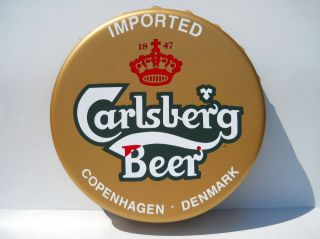 Carlsberg Beer Bottle Cap Sign Copenhagen Denmark NEW!