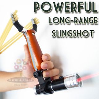 Pro Slingshot With Laser Sight Hunter Powerful Catapult