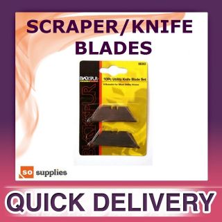   UTILITY KNIFE BLADES REMOVES PAINT CAULK FROM GLASS TILES 10 PACK