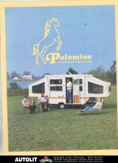 1984 1985 Palomino Pop Up Camping Travel Trailer & Pickup Truck Camper 