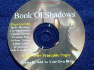 Print Your Own Book Of Shadows   Printable Pages   On CD   Pagan Wicca 
