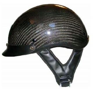 Carbon Fiber Look DOT Approved Shorty Motorcycle Helmet Visor 