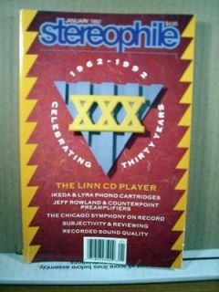 Stereophile Magazine January 1992 Vol 15 No 1 The Linn CD Player