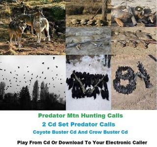Cd Set Predator Call Cd Coyote.Fox,Bear,Crow, Hunting Play In Any Cd 