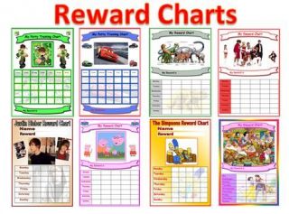 Reward Chart for behaviour potty training various themes ben 10 nemo 