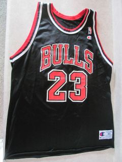   Basketball Chicago Bulls 90s Jordan Black Jersey Adult 48 Champion