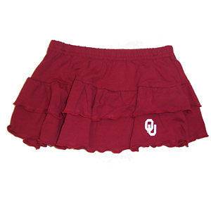   University Cheerleading BurgundyLadies Ruffle Skirt Large NEW CHEER