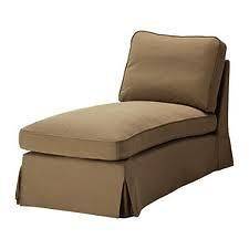 For Parts Ikea Ektorp Free standing Chaise Cover   idemo light brown