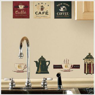   31 BiG Wall Stickers Room Decor Kitchen Labels Cups Pot Sign Decals