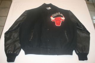 Vtg Chicago Bulls Chalk Line Jacket XL Jordan Era Old School Letterman 