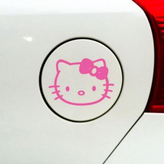 Hello Kitty Logo Decal Car Sticker fuel cover 4.4x3.2 pink
