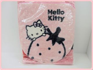 Hello Kitty pink strawberry design bathroom set