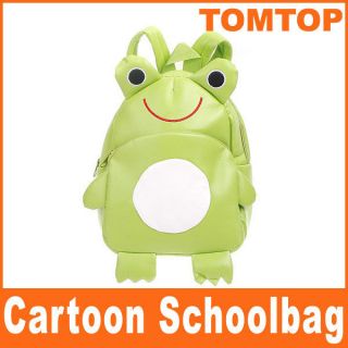 Baby Kid Backpack Schoolbag Child Cartoon Animal Shoulder Bag Frog 