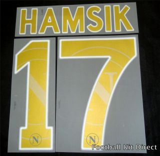 Napoli Hamsik 17 2011/12 Champions League Football Shirt Name Set Away