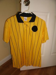 High Five Short Sleeved Referees Shirt Yellow/B​lack Womens Medium 