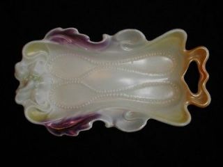  related china spoon tray or holder hibiscus flower mold amethyst
