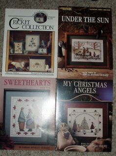 AMISH CROSS STITCH PATTERNS SWEETHEARTS CHRISTMAS ANGEL UNDER THE SUN 