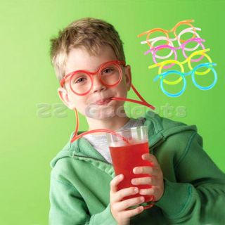   Flexible Novelty Soft Glasses Straw Glasses Drinking Tube Fun Drinking