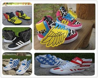   Wings lace high top flat couple shoes casual hip hop sports shoes
