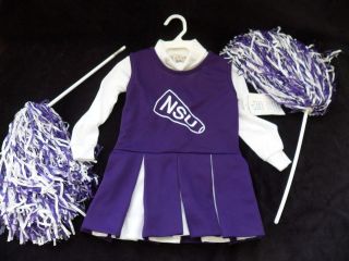   Size 4 Football Cheerleader Uniform NEW,Costume,Outfit,Louisiana,LSU