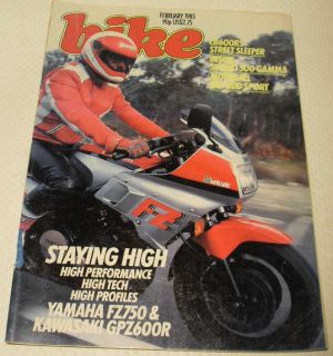 BIKE 2/85 Honda CB250RS Yamaha FZ750 Moto Martin Castellet Suzuki 