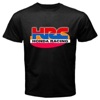 HRC Racing Logo Honda Repsol Men Black T Shirt S 3XL