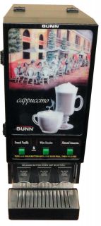 Bunn FMD 3 3 Flavor Commercial Cappuccino Fresh Mix Powdered Mix 