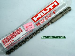 HILTI Hammer drill bit TE CX 5/16 x 6 NEW 00205316