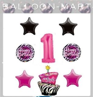 pink zebra party supplies in Holidays, Cards & Party Supply