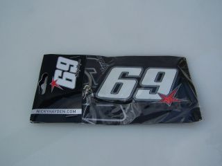 New 2012 Nicky Hayden authentic VR46 MotoGP 69 key chain keyring 