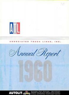 1960 Associated Truck Lines Carrier Annual Report