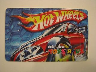 Toys R Us Hot Wheels Gift Card Collectible No Value