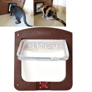 Pet Cat Kitty Small Dog Doggy Flap Safe Door Tunnel 2 Colors 4 Way 