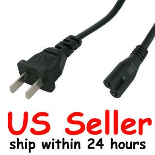 FT 2 Prong AC Power Cord Cable for HP Sony Acer Dell Compaq Laptop 