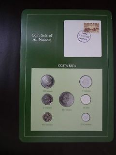 COIN SETS OF ALL NATIONS COSTA RICA 7 COINS 1983/1984