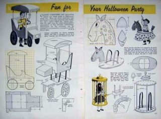 VINTAGE How to Make Homemade Halloween Parade Dress up Party Costumes 