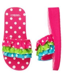NWT Gymboree ICE CREAM SWEETIE Dotted Ruffle Flip Flops Shoes   Choose 