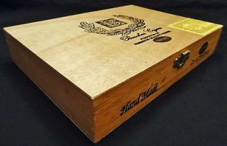Bacchus Wooden Cigar Box Hand Made In The Dominican Republic (empty)