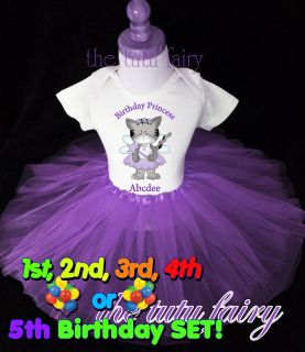princess fairy kitty cat birthday purple tutu shirt set t shirt first 