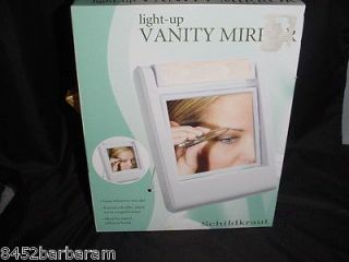 LIGHT UP VANITY MIRROR 1X/2X IDEAL FOR TRAVEL NEW IN BOX