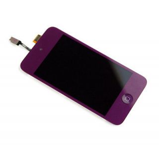 Purple LCD Touch screen glass replacement Assembly for iPod Touch 4 