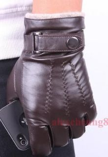 mens brown leather gloves in Gloves & Mittens