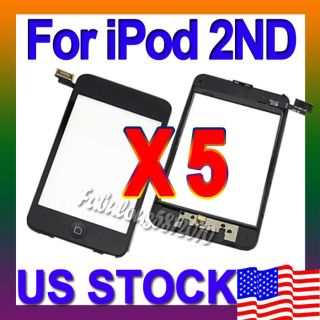 LOT5PCS REPLACEMENT FOR Ipod Touch 2nd Gen Glass Digitizer Frame 