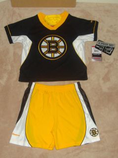   Bruins Reebok Baby 2 piece Jersey outfit 4T Toddler NHL Hockey New