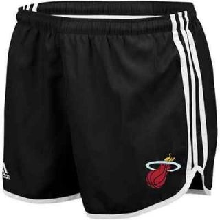 adidas Miami Heat Ladies Princess Lightweight Shorts   Black